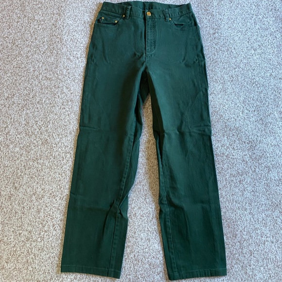 Vintage Ralph Lauren Dark Green Jeans - Picture 3 of 8